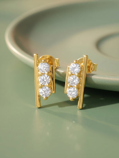 Gold Riviere Eclat Lab Grown Diamond Earrings
