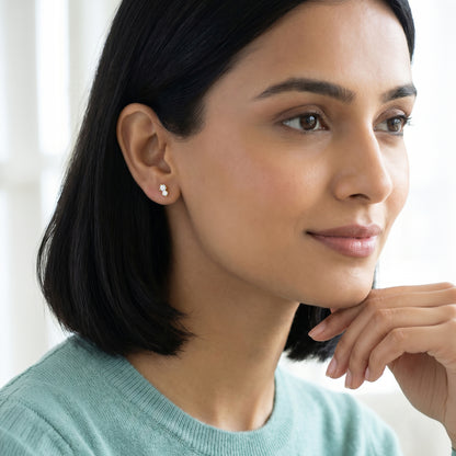 Gold Solenne Spark Lab Grown Diamond Earrings