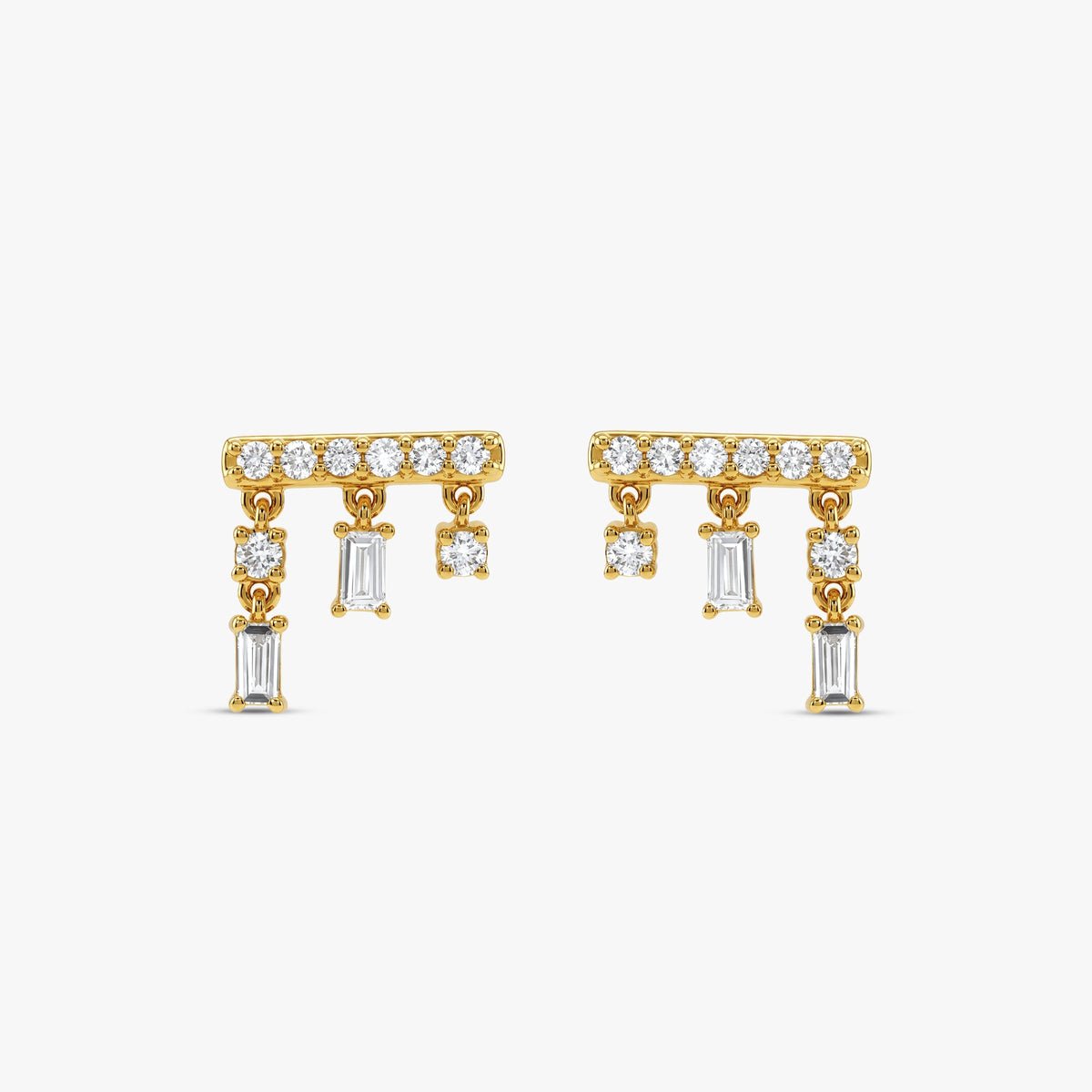 Gold Dew Lab Grown Diamond Earrings