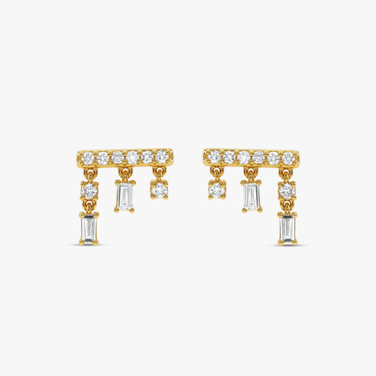 Gold Dew Lab Grown Diamond Earrings