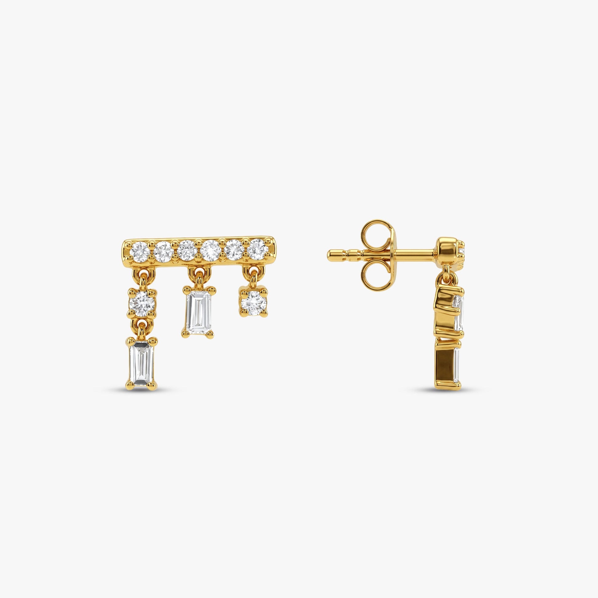 Gold Dew Lab Grown Diamond Earrings