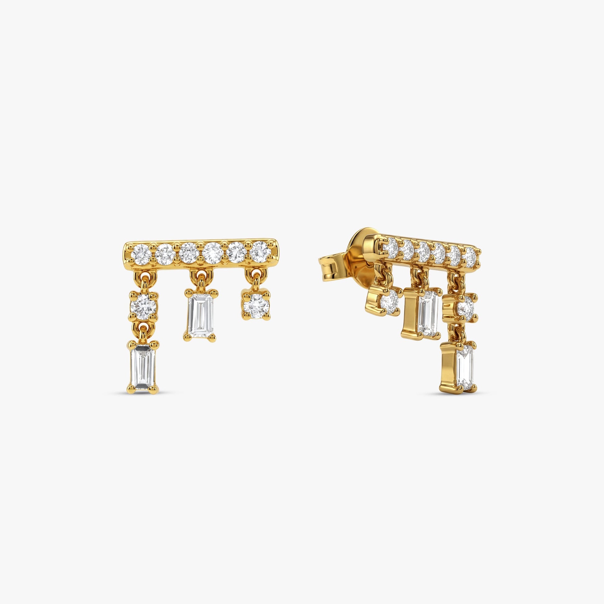 Gold Dew Lab Grown Diamond Earrings