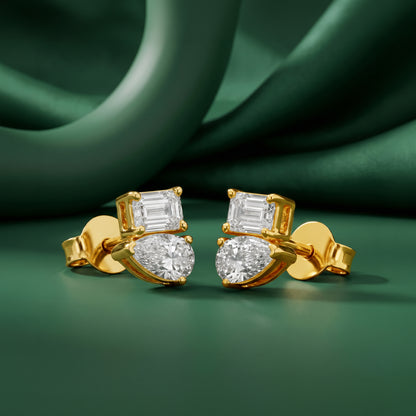 Gold Nova Luxe Lab Grown Diamond Studs