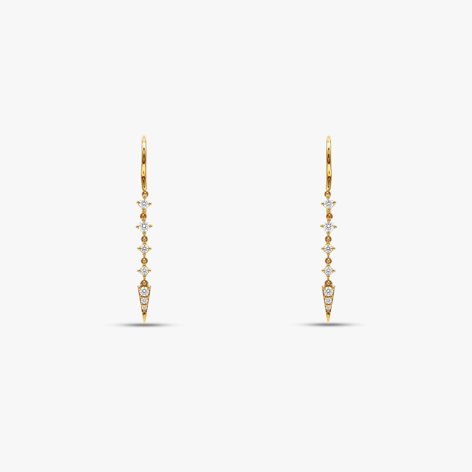 Gold Celeste Cascade Lab Grown Diamond Earrings