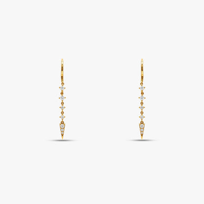 Gold Celeste Cascade Lab Grown Diamond Earrings