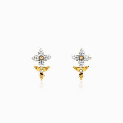 Gold Everlasting Bloom Lab Grown Diamond Earrings