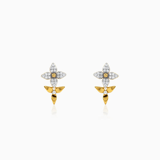 Gold Everlasting Bloom Lab Grown Diamond Earrings