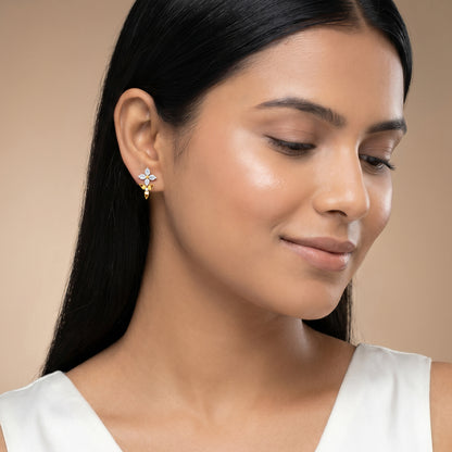 Gold Everlasting Bloom Lab Grown Diamond Earrings