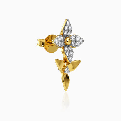 Gold Everlasting Bloom Lab Grown Diamond Earrings