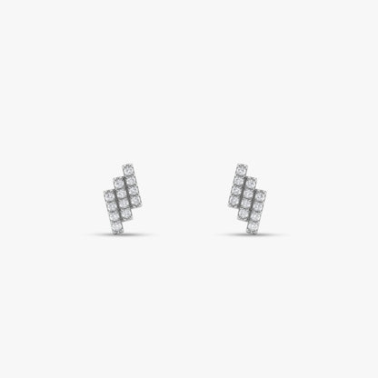 Gold Lumiere Steps Lab Grown Diamond Earrings