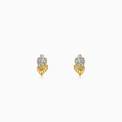Gold Royal Bloom Lab Grown Diamond Earrings