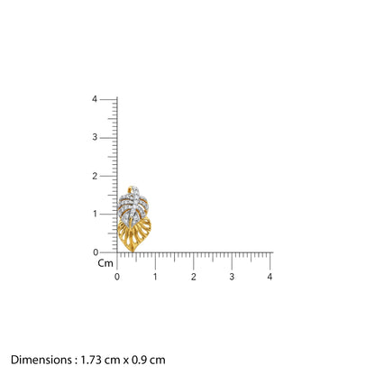 Gold Royal Bloom Lab Grown Diamond Earrings