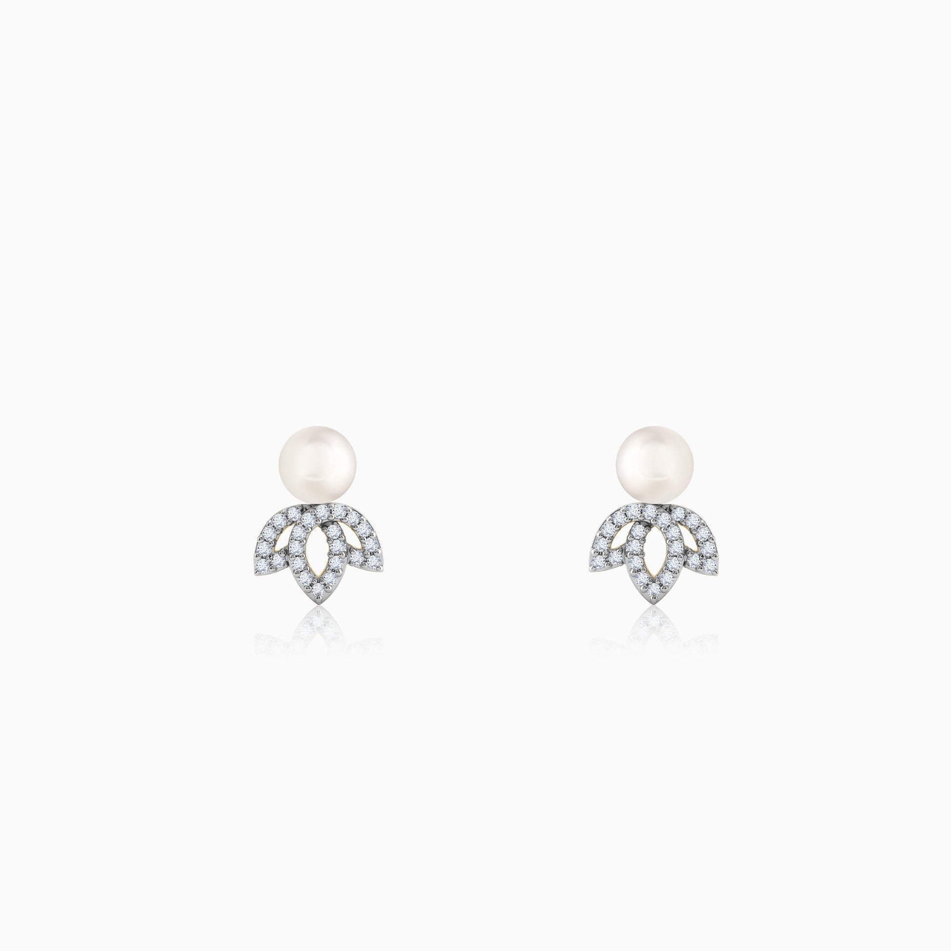 Gold Flos Lab Grown Diamond Earrings
