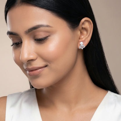 Anushka Sharma Gold Flos Lab Grown Diamond Earrings