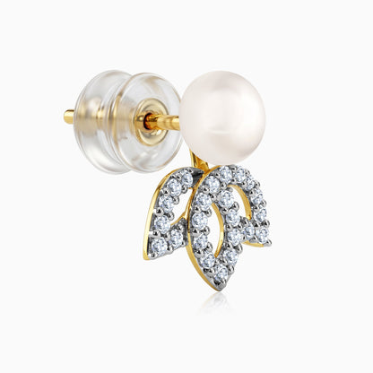 Anushka Sharma Gold Flos Lab Grown Diamond Earrings
