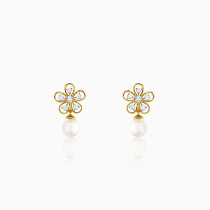 Gold Anthos Shine Lab Grown Diamond Earrings