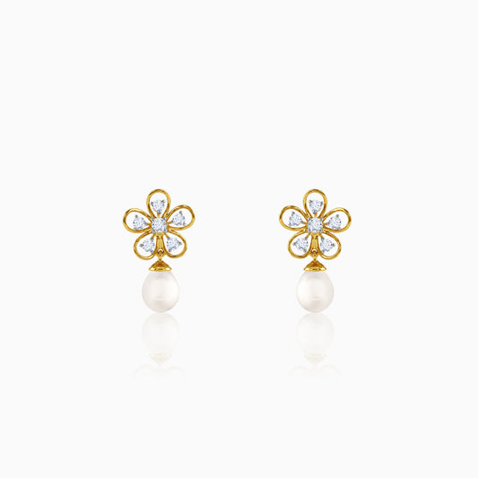 Gold Anthos Shine Lab Grown Diamond Earrings