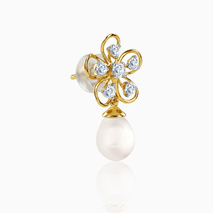 Anushka Sharma Gold Anthos Shine Lab Grown Diamond Earrings
