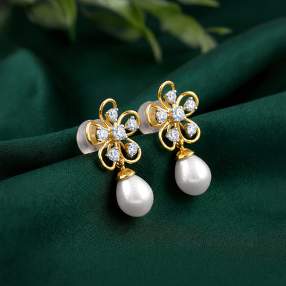 Anushka Sharma Gold Anthos Shine Lab Grown Diamond Earrings