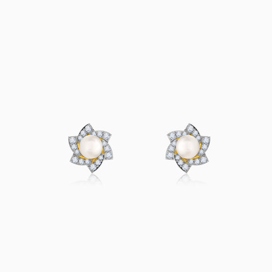 Gold Soft Centre Lab Grown Diamond Earrings