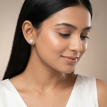 Anushka Sharma Gold Soft Centre Lab Grown Diamond Earrings