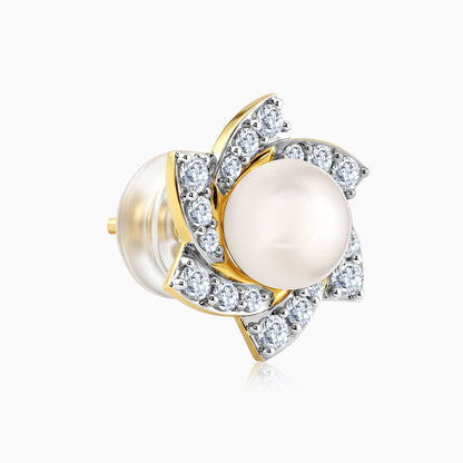 Anushka Sharma Gold Soft Centre Lab Grown Diamond Earrings