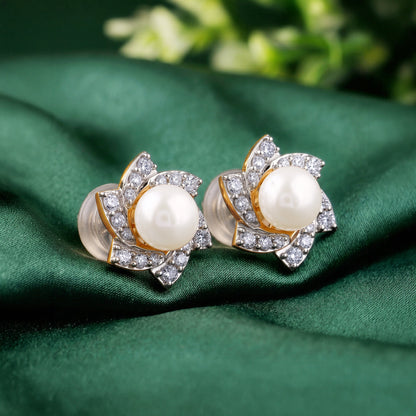 Anushka Sharma Gold Soft Centre Lab Grown Diamond Earrings