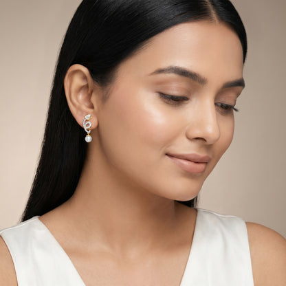 Anushka Sharma Gold Gleaming Shine Lab Grown Diamond Earrings