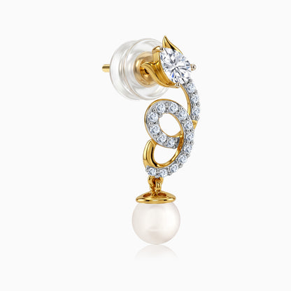 Anushka Sharma Gold Gleaming Shine Lab Grown Diamond Earrings