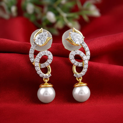 Anushka Sharma Gold Gleaming Shine Lab Grown Diamond Earrings