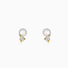 Gold Lotus Within Lab Grown Diamond Earrings