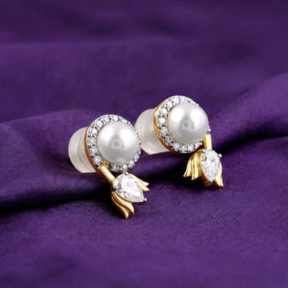 Anushka Sharma Gold Lotus Within Lab Grown Diamond Earrings