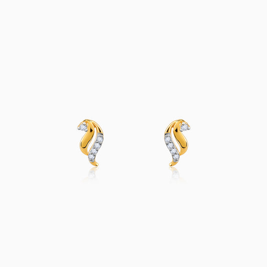 Gold Sway Diamond Earrings
