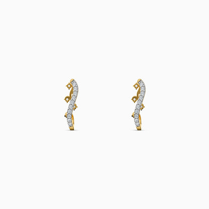 Gold Winged Sonata Lab Grown Diamond Earrings