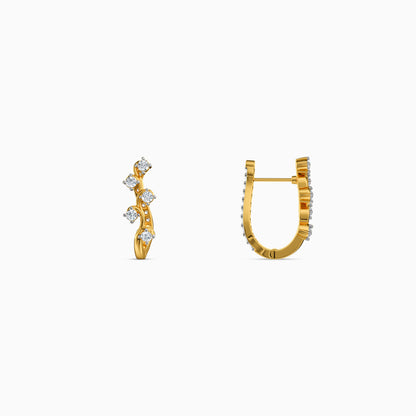 Gold Winged Sonata Lab Grown Diamond Earrings