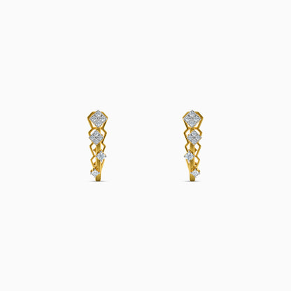 Gold Ribbon Reverie Lab Grown Diamond Earrings