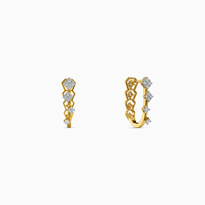 Gold Ribbon Reverie Lab Grown Diamond Earrings