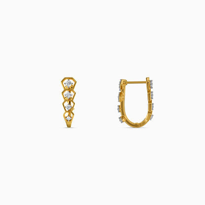Gold Ribbon Reverie Lab Grown Diamond Earrings