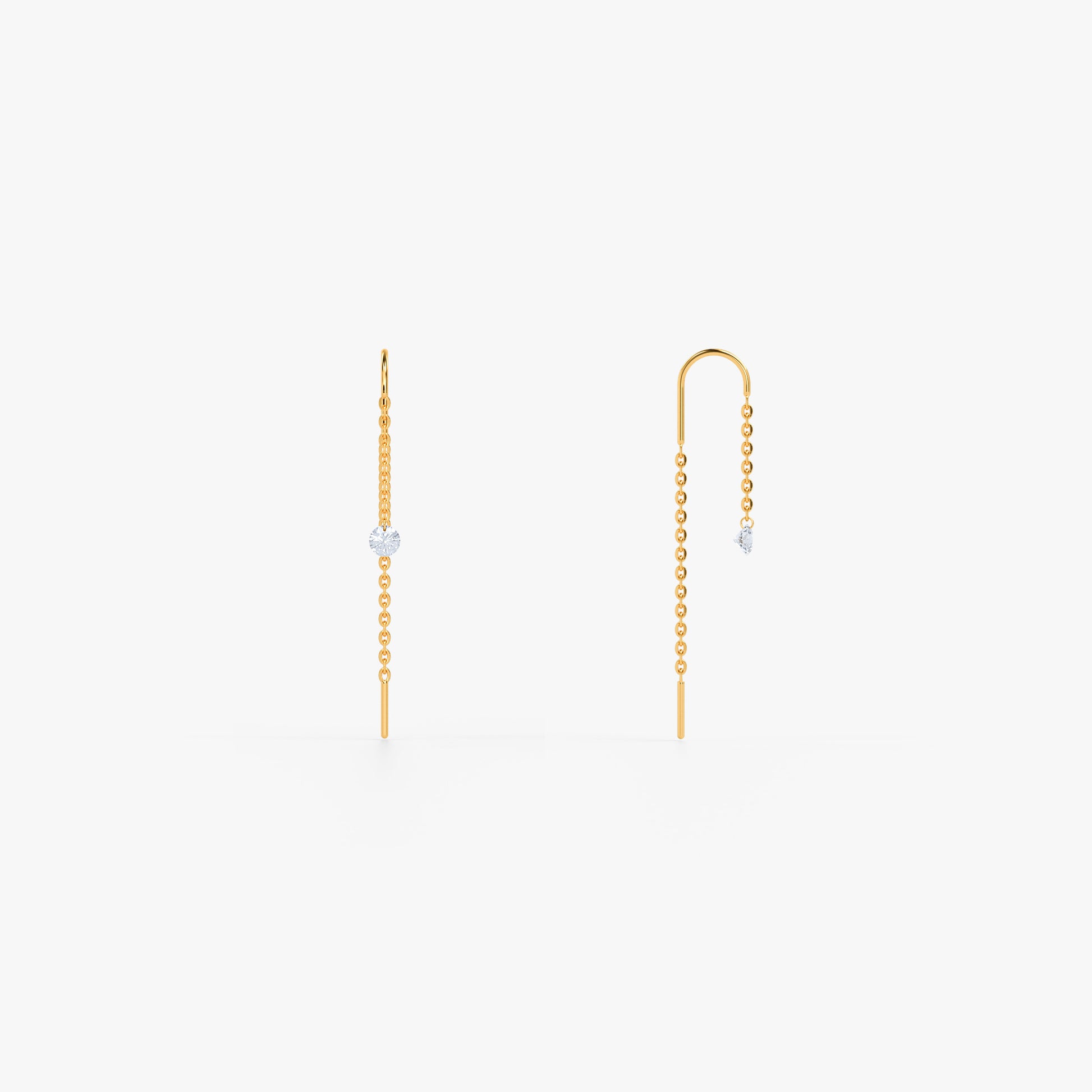 Gold Liane Lab Grown Diamond Earrings