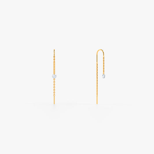 Gold Liane Lab Grown Diamond Earrings
