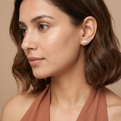 Gold Dawnora Whisper Lab Grown Diamond Earrings