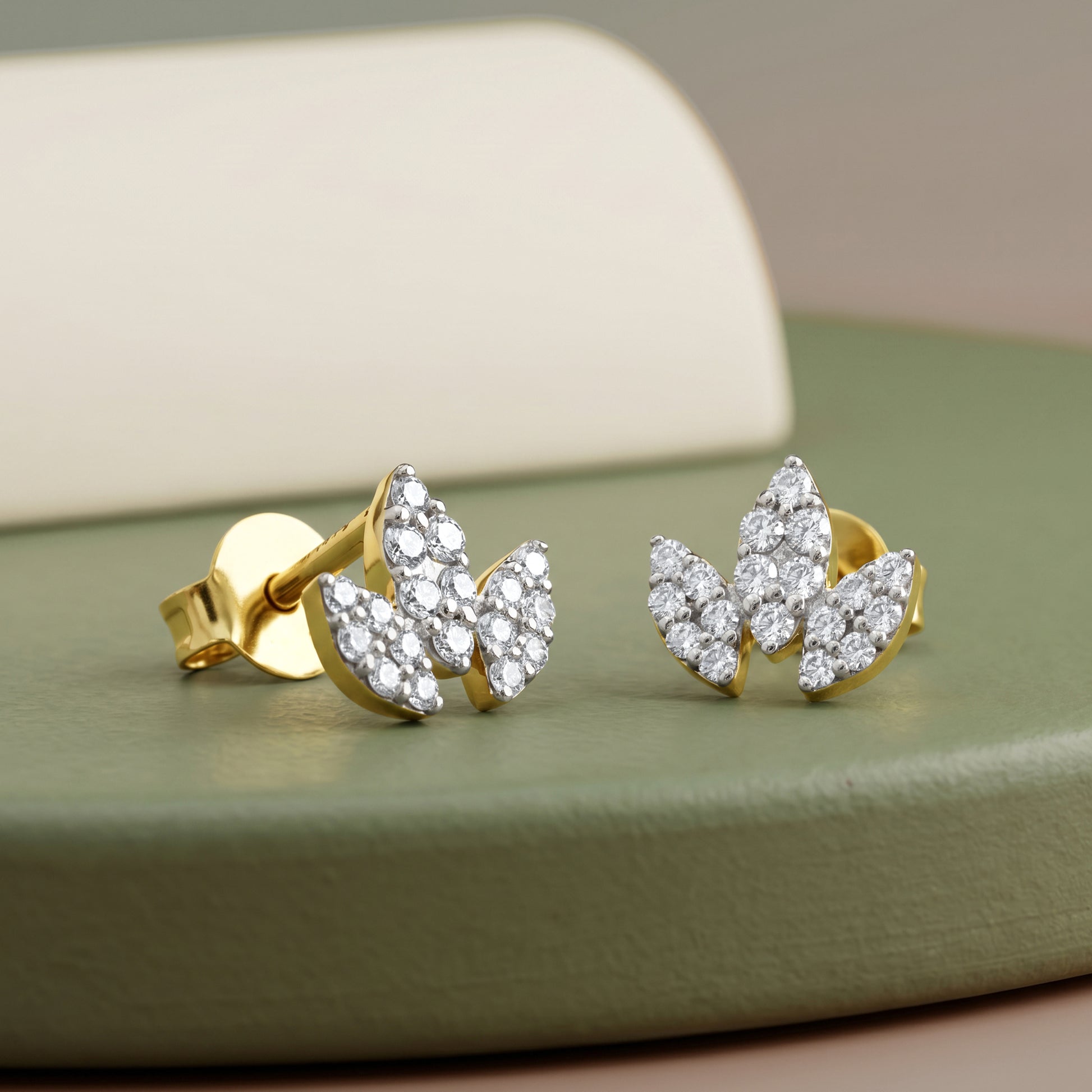 Gold Dawnora Whisper Lab Grown Diamond Earrings