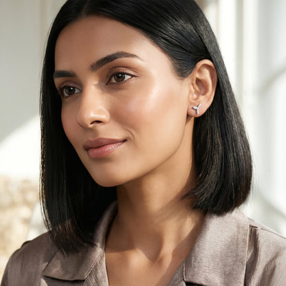 Gold Radiant Astra Lab Grown Diamond Earrings