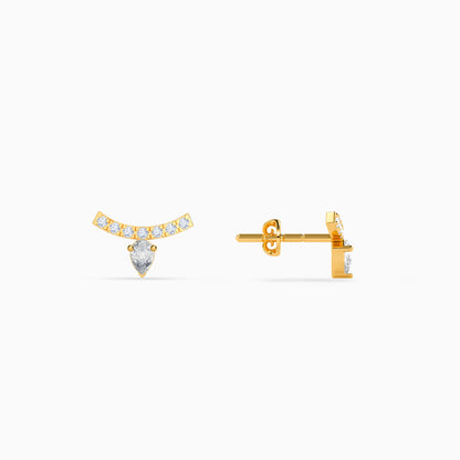 Gold Radiant Astra Lab Grown Diamond Earrings