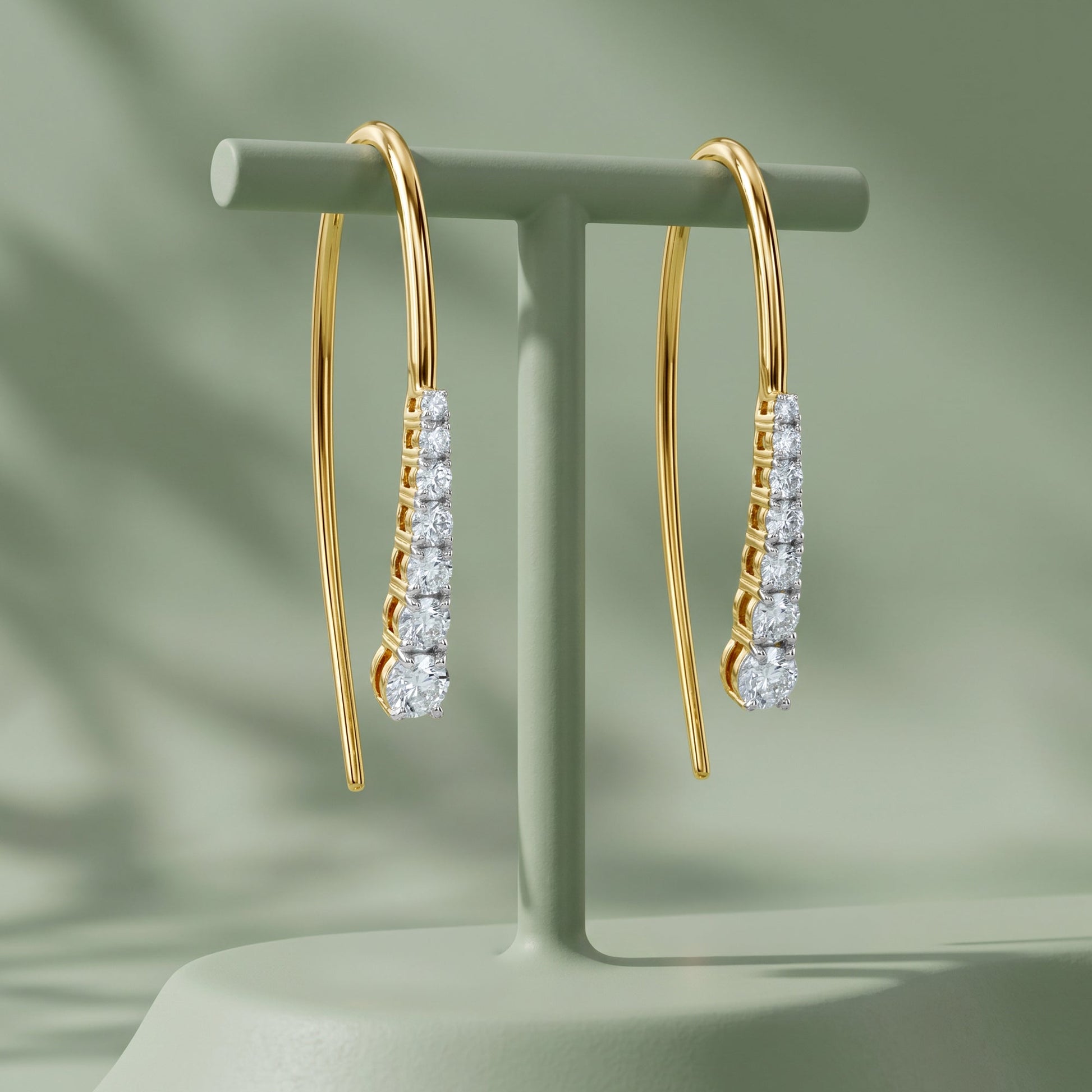 Gold Regal Legacy Lab Grown Diamond Earrings