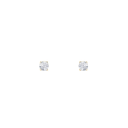 Gold Radiate Classic Lab Grown Diamond Solitaire Studs