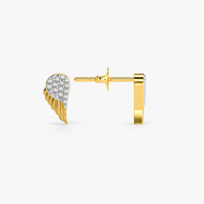 Gold Ethereal Flight Lab Grown Diamond Earrings