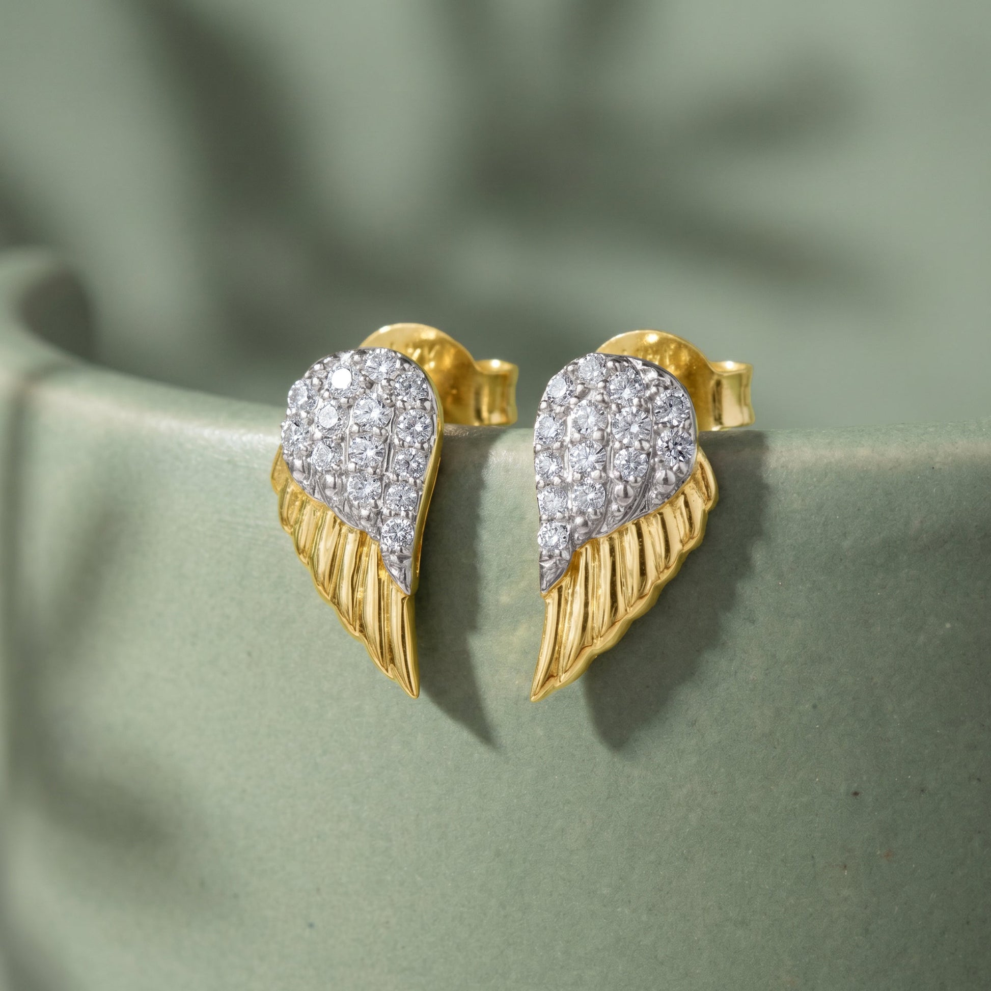 Gold Ethereal Flight Lab Grown Diamond Earrings