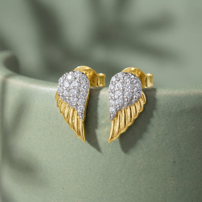Gold Ethereal Flight Lab Grown Diamond Earrings