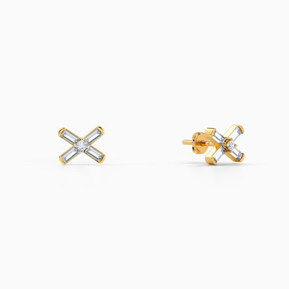 Gold Stellara Glow Lab Grown Diamond Earrings